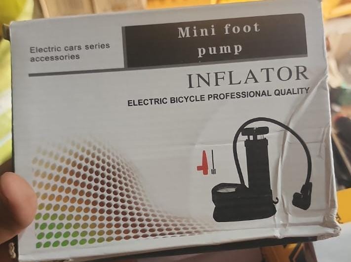 Heavy-Duty Matel Foot Pump with Pressure Gauge for Bicycle Ball Scooter Car Inflatable Mini Pump-High Pressure Foot Air Pump