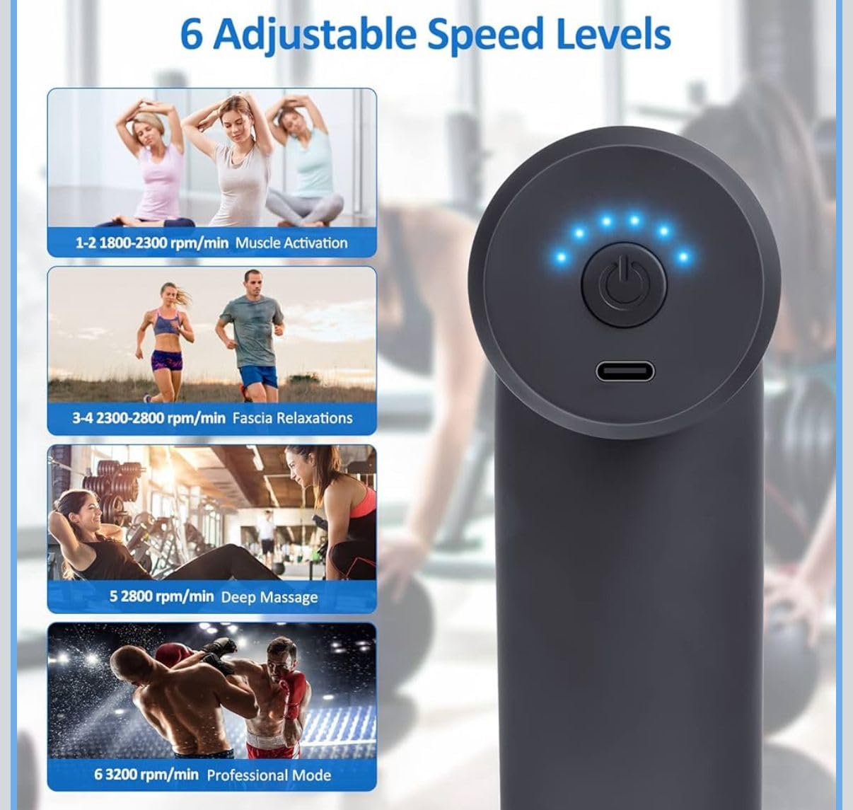 Blueidea Mini Fascial Deep Muscle Massage Gun