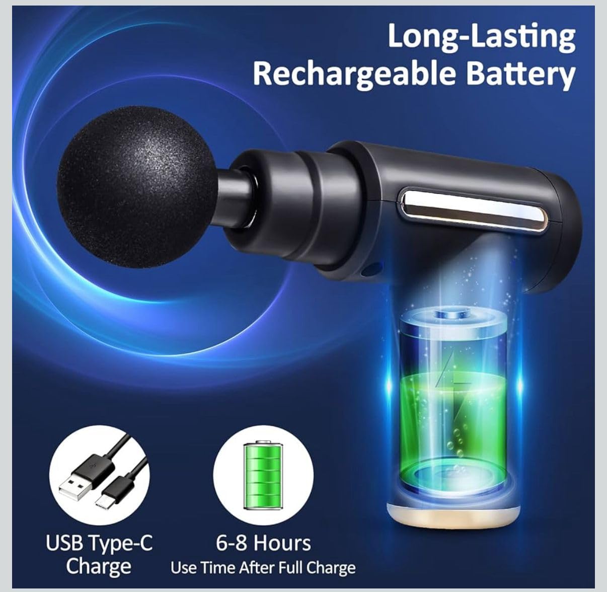 Blueidea Mini Fascial Deep Muscle Massage Gun